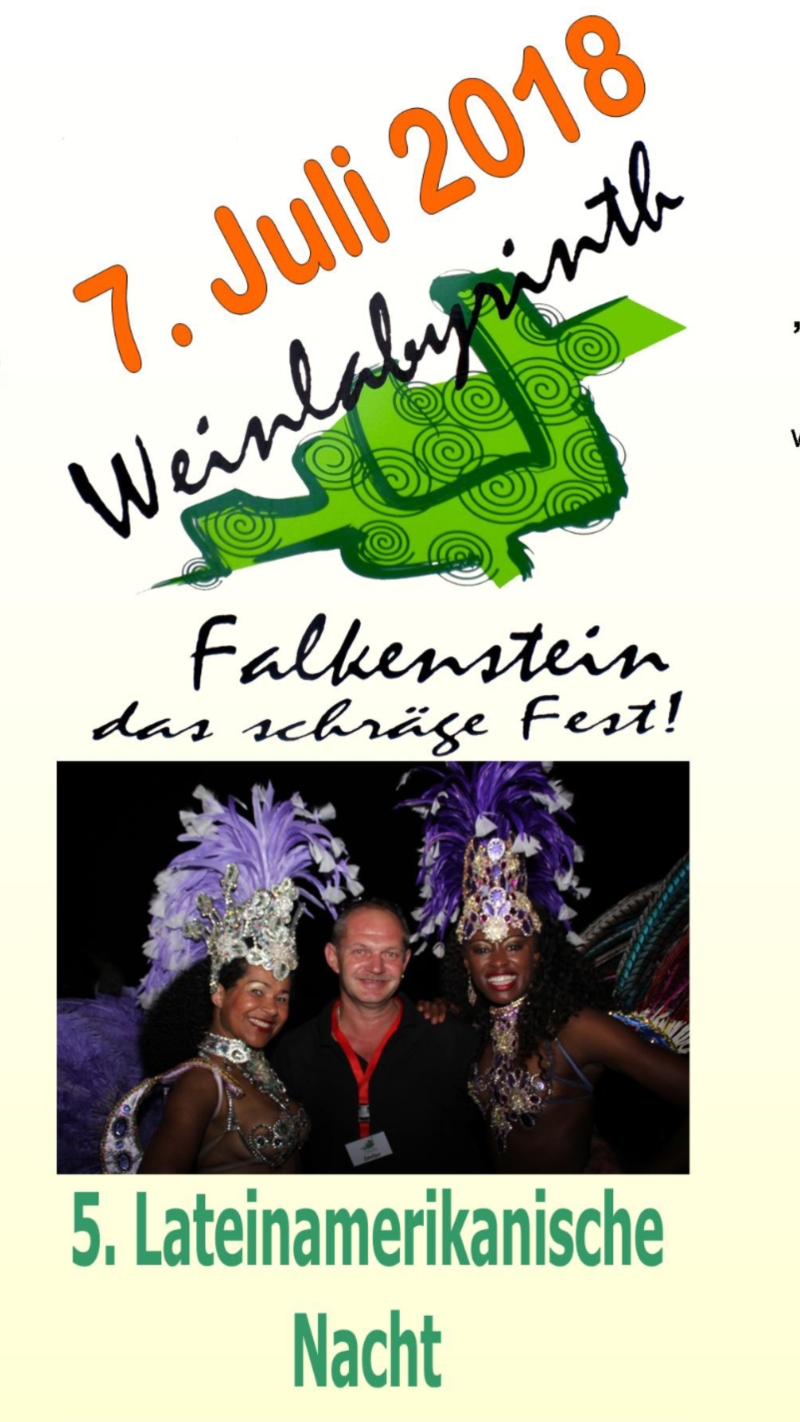 Weinlabyrinth - Das schräge Fest in Donnersdorf-Falkenstein am 07. Juli 2018 am Zabelstein im Steigerwald